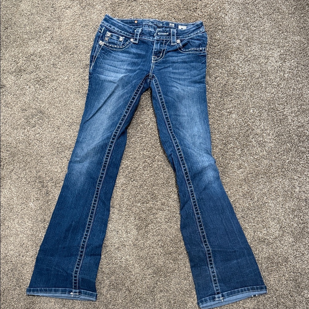 Miss Me Blue Flare & Wide Leg Jeans
